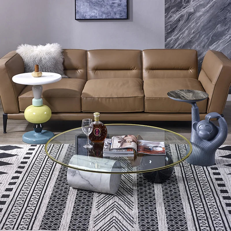 IHOME Nordic Creative Side Table Modern Minimalist Sofa Movable Corner Designer Net Red Sugar Gourd Small Coffee Furniture New