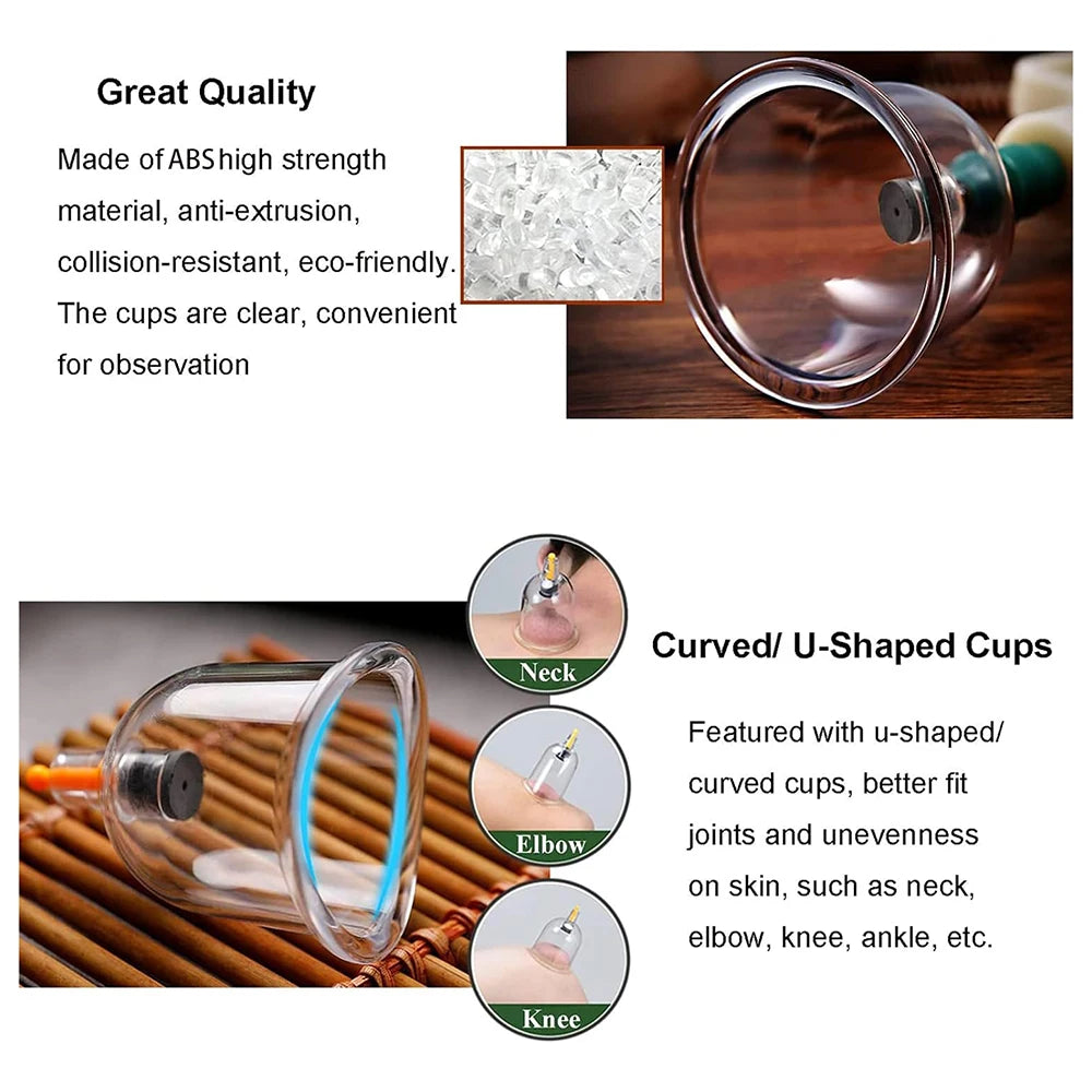 32 Can Household Thickened Vacuum Cupping Machine Non Glass Cupping Machine Health Cupping Machine Massage Tool