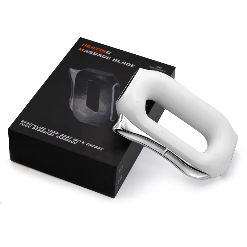 EMS Electric Fascia Scraper Micro Current Compression Muscle Vibration Relaxation Massager Body Lifting Scraper Massage Knife