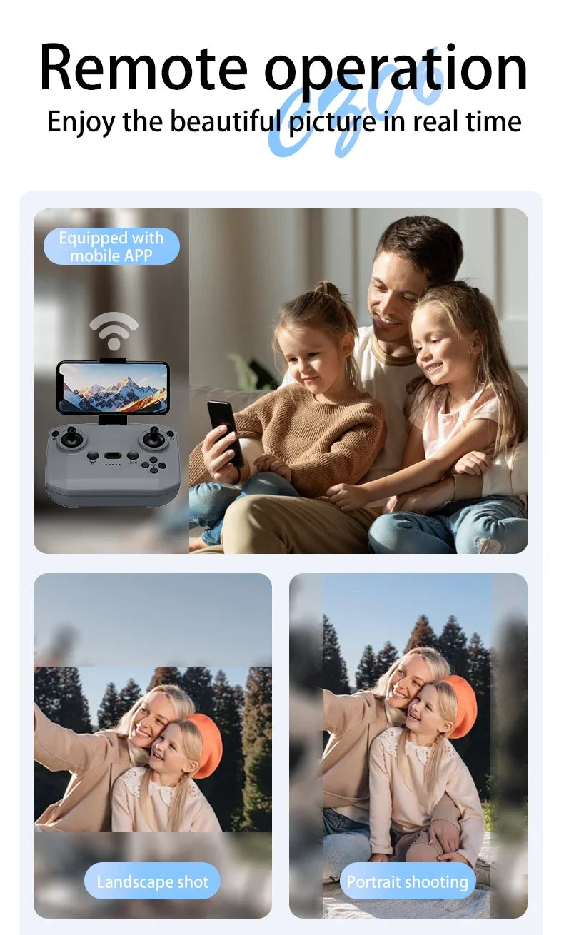 CZ06 Mini RC Quadcopter Drone - 480P HD Dual Camera, Obstacle Avoidance, Optical Flow, Cool Lights - Perfect Toy Gift for Kids