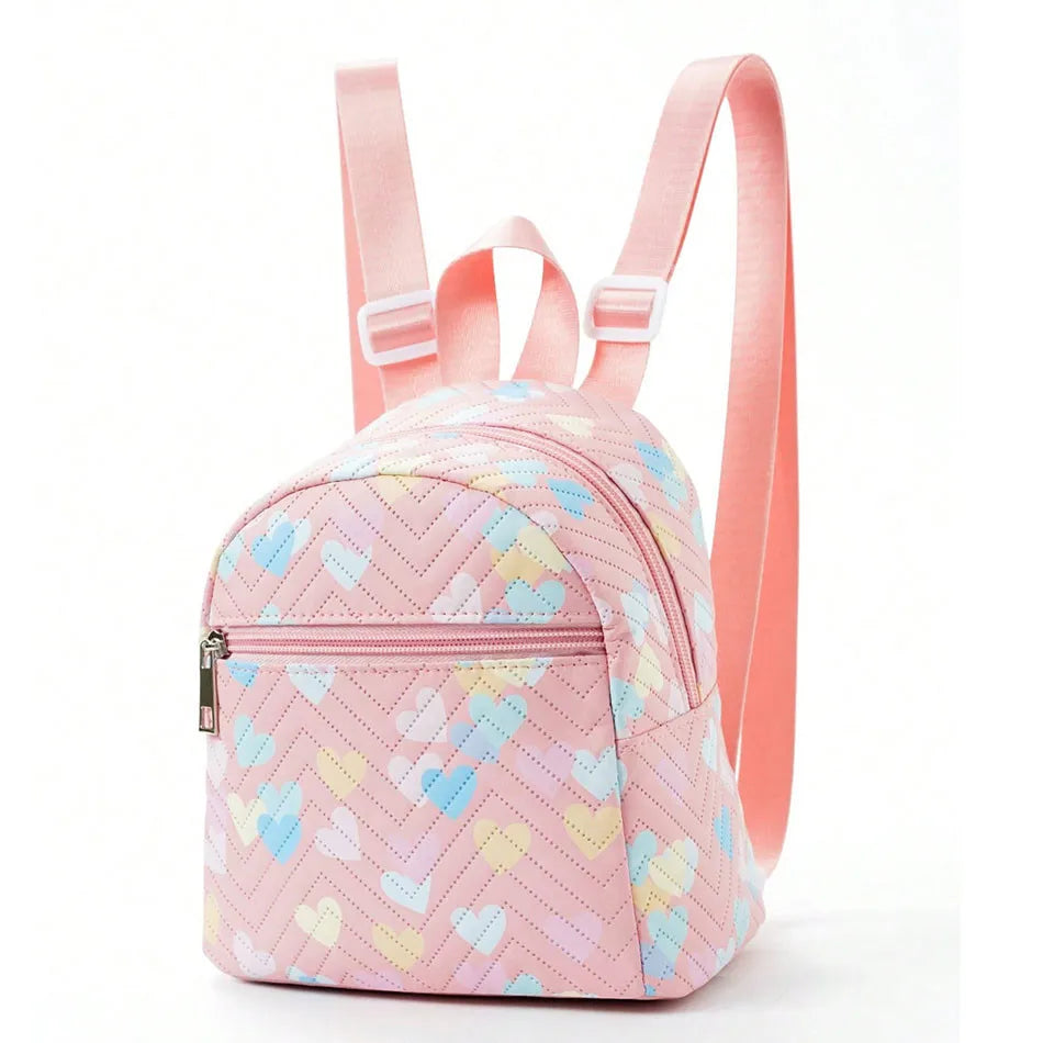 Girls Rainbow Unicorn Mini Backpack Children Kids Multicolored PU School Bag with Style and Durability for Little Fashionistas