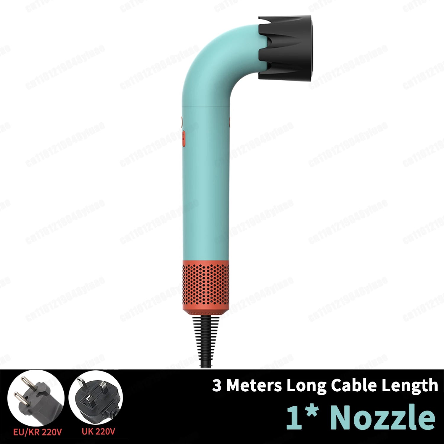 1400 Watt High Speed Hair Dryer 2.7 Meters Long Cord Hair Blower Quick Drying Ion Secadora Para Cabello With Styling Diffuser