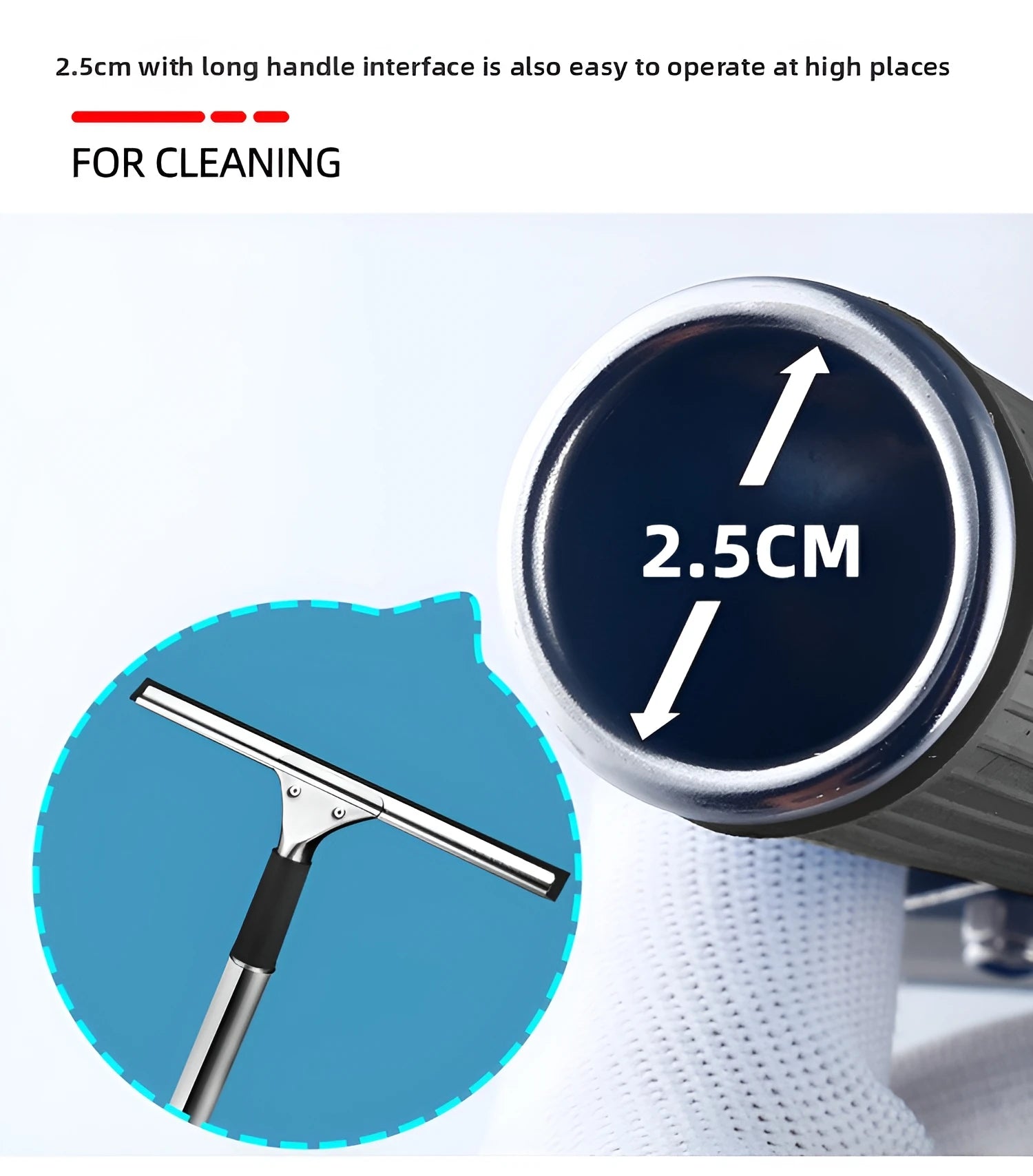 Glass Scraping Glass Artifact Window Brush White Cloud Style Glass Cleaning Wiper Single-sided Window Cleaning Floor Squeegee