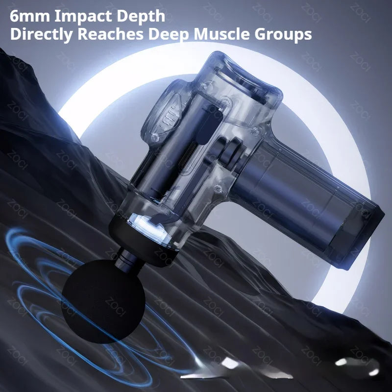 Mini 99 Levels Fascia Gun Handheld Portable Massage Gun Vibration Digital Display Muscle Massager Deep Tissue Massager for Body