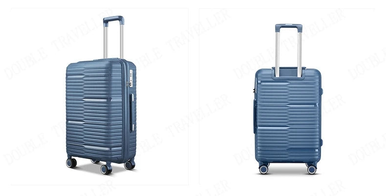 20/24/28 inch zipper trolley luggage bag travel suitcases with Universal wheels combination lock travel bags lightweight luggage