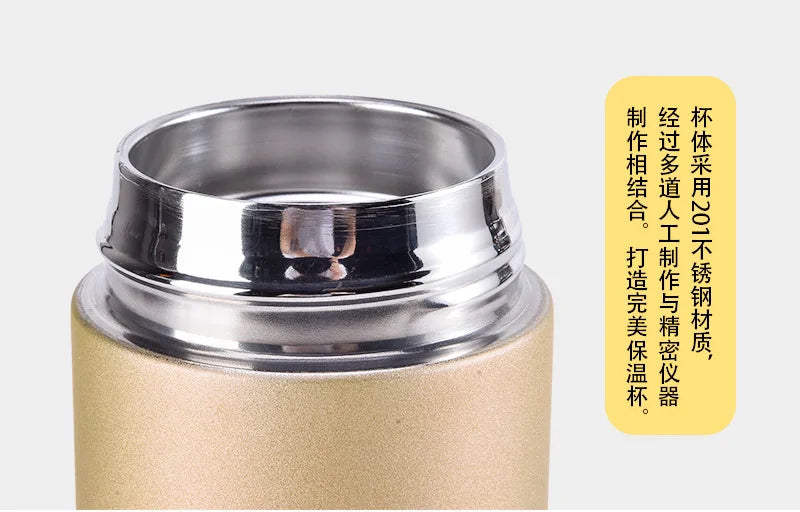 500ML Portable Thermos Bottle 304 Stainless Steel Thermal Water Bottle Insulated Flask Cup Outdoor Camping Drinkware