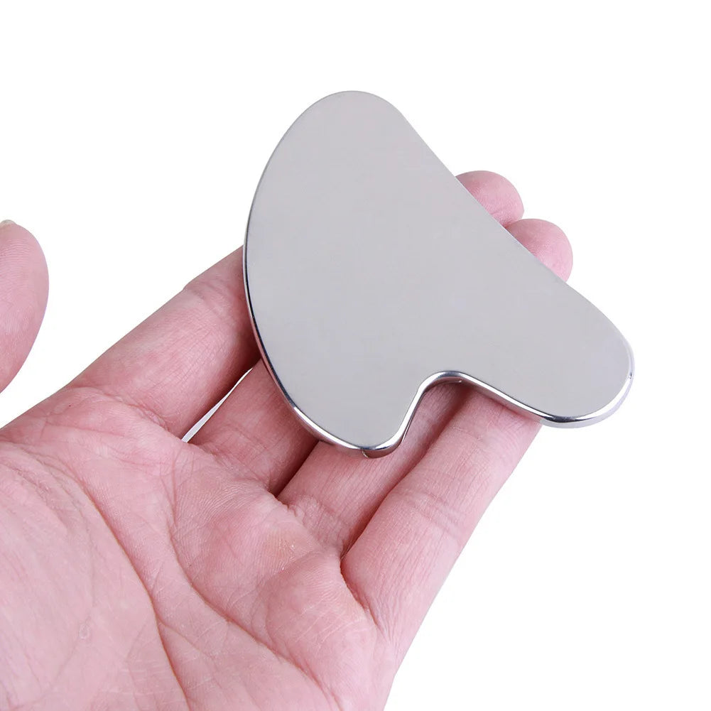 1Pcs Stainless Steel Gua Sha Scraper Massager For Face Neck Body Guasha Massage Tool Facial Skin Care Guasha Board Face Massager