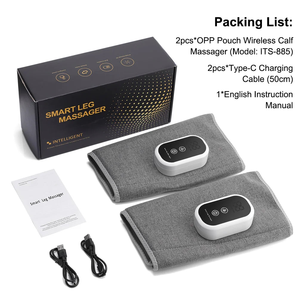 Electric Leg Calf Massager 3 Modes Air Pressure Leg Massage Airbag Vibration Wireless Leg Massage Muscle Relax Health Care