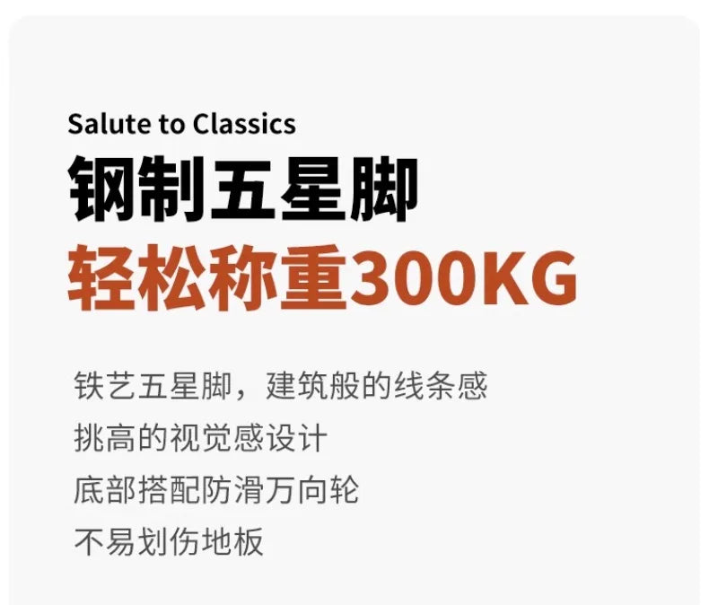 Nordic Light Luxury Office Chair, Home Lift Computer Chair, Simple Ergonomic Chair, Bedroom Backrest Leisure Chair