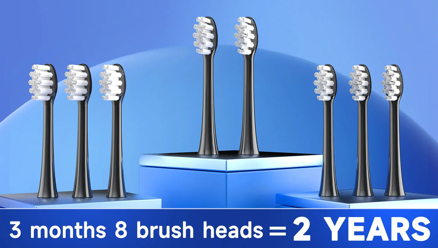 Electric Toothbrush for Adults with 8 Brush Heads , 4 Modes Deep Clean Electric Toothbrush with USB Cable and 2 Min Smart Timer