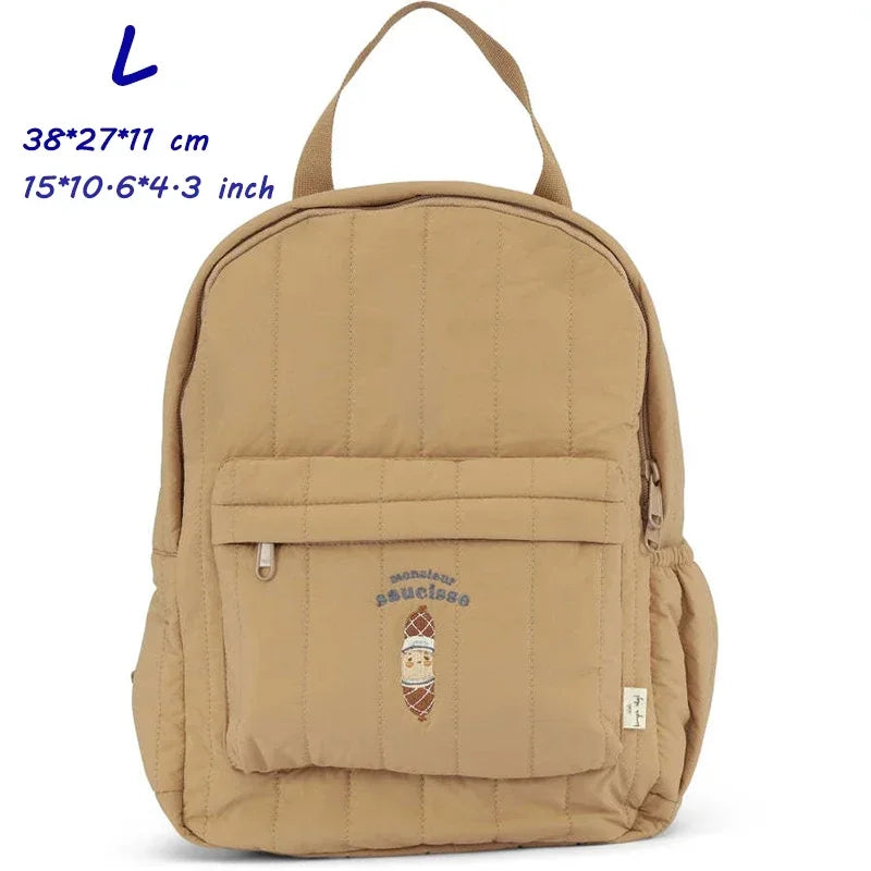 KS Brand Mommy Bag Travel Children Kid Cherry Backpack Primary Schoolbag Baby Waterproof Print Kindergarten Bags Boys Girls Gift