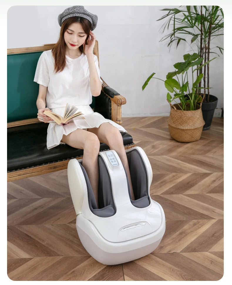 MARESE Electric Calf and Foot Massage Machine Vibration Shiatsu Air Compression Heat Rolling Kneading Leg Beauty Massager K16