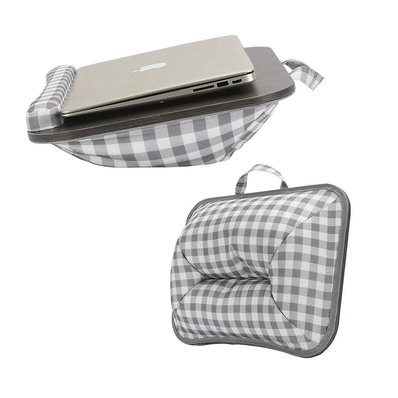MUMUCC Lazy Laptop Table with Cushions and Slots, Multifunctional  Mini Pillow Table, Portable Room Desk, Office Lumbar Support