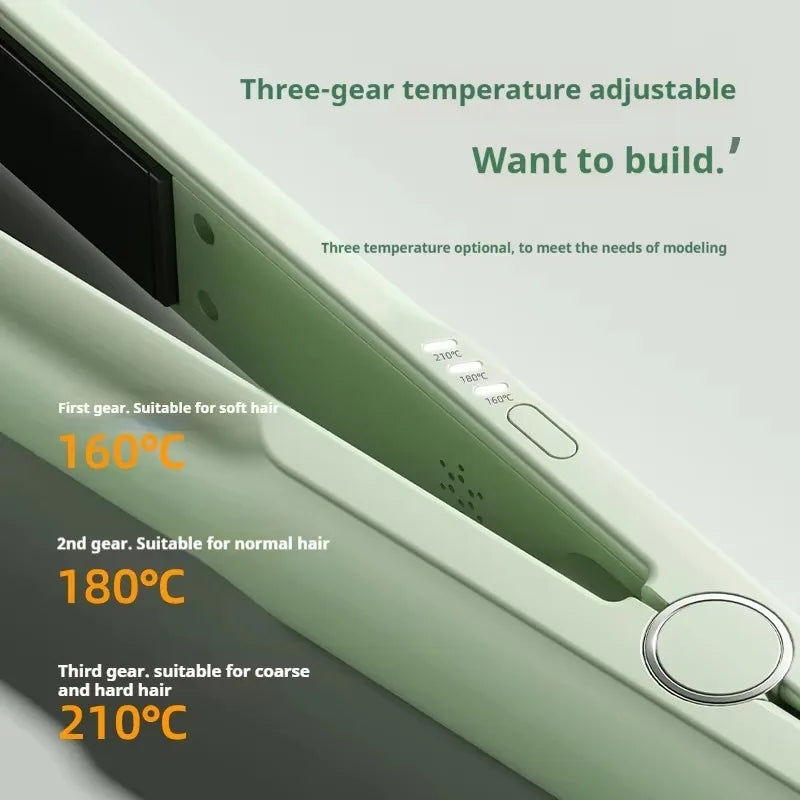 J1 Electric Hair Iron Quick Heating Curling Iron For Wavy Hairstyle Iron Hair Styling Curler Straightener For Home School Travel