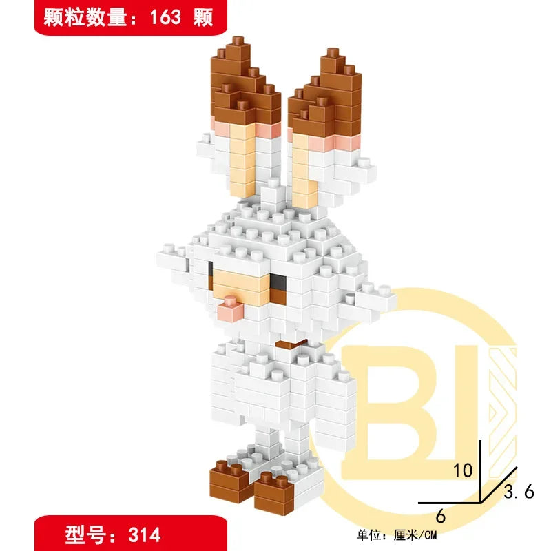 DIY Pokemon Blocks Small Cartoon Mini Building Block Pikachu Charizard Eevee Mewtwo Anime Assemble Action Model Dolls Toys