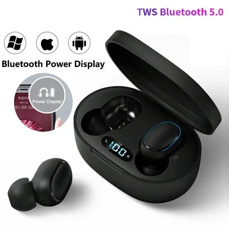 E7S Wireless Earphones Bluetooth Headphone Gaming Headset TWS E7S Sports Earbuds Noise Cancelling Headset for IOS Android