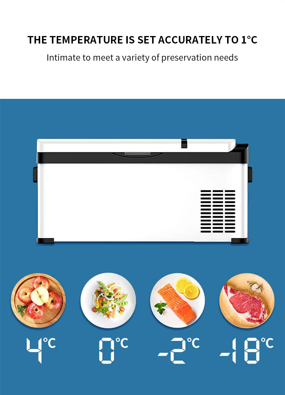 Car refrigerator compressor large truck refrigerated freezer car home dual-use refrigeration mini small freezer 12V24V