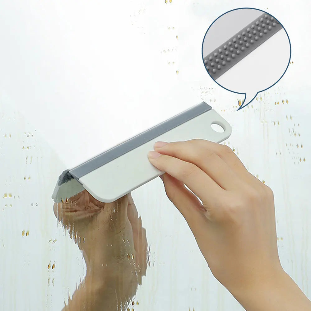 Soft Silicone Glass Wiper Scraper Window Cleaning Brush Kitchen Bathroom Glass Cleaning Tools for Car Mirror Cleaner Squeegee