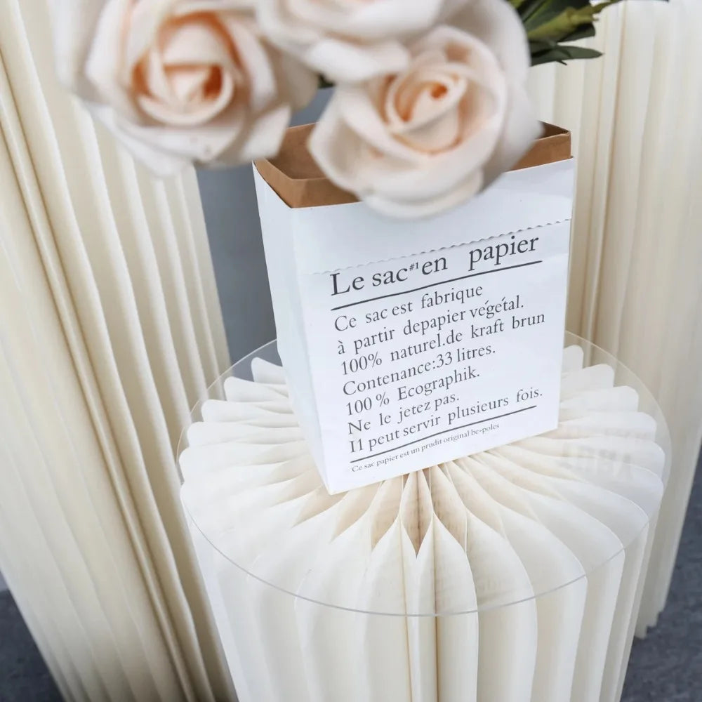 Sturdy Cardboard Column with Clear Acrylic Plate Reusable Cylinder Stands for Party,Cake Stand Pillar for Birthday Dessert Cake