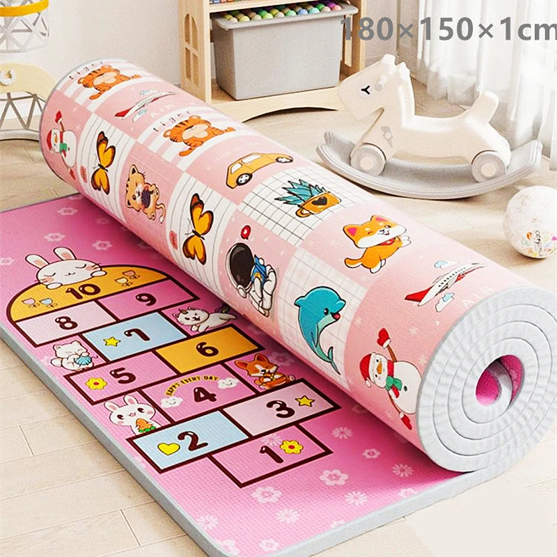 200x180/180x150/180x120cm Play Mat for Children's Thick Safety Mat Friendly Crawling Play Mats Folding Mat Carpet Rug Playmat