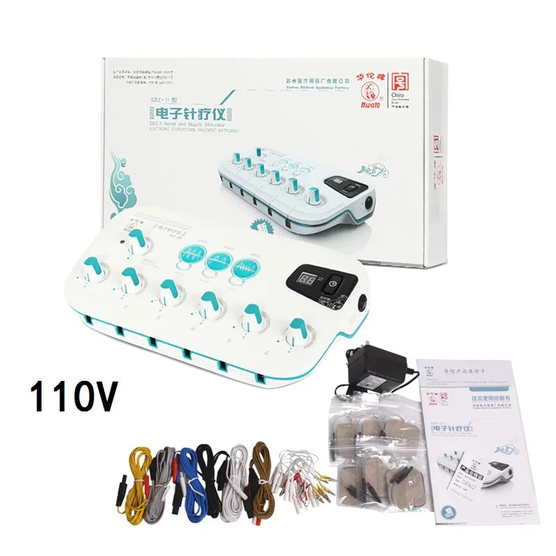 Upgrade SDZ-Ⅱ Acupuncture Stimulator Device Acupoint Electronic Acupuncturist 6 output Acupressure Relax Apparatus  EMS Massager