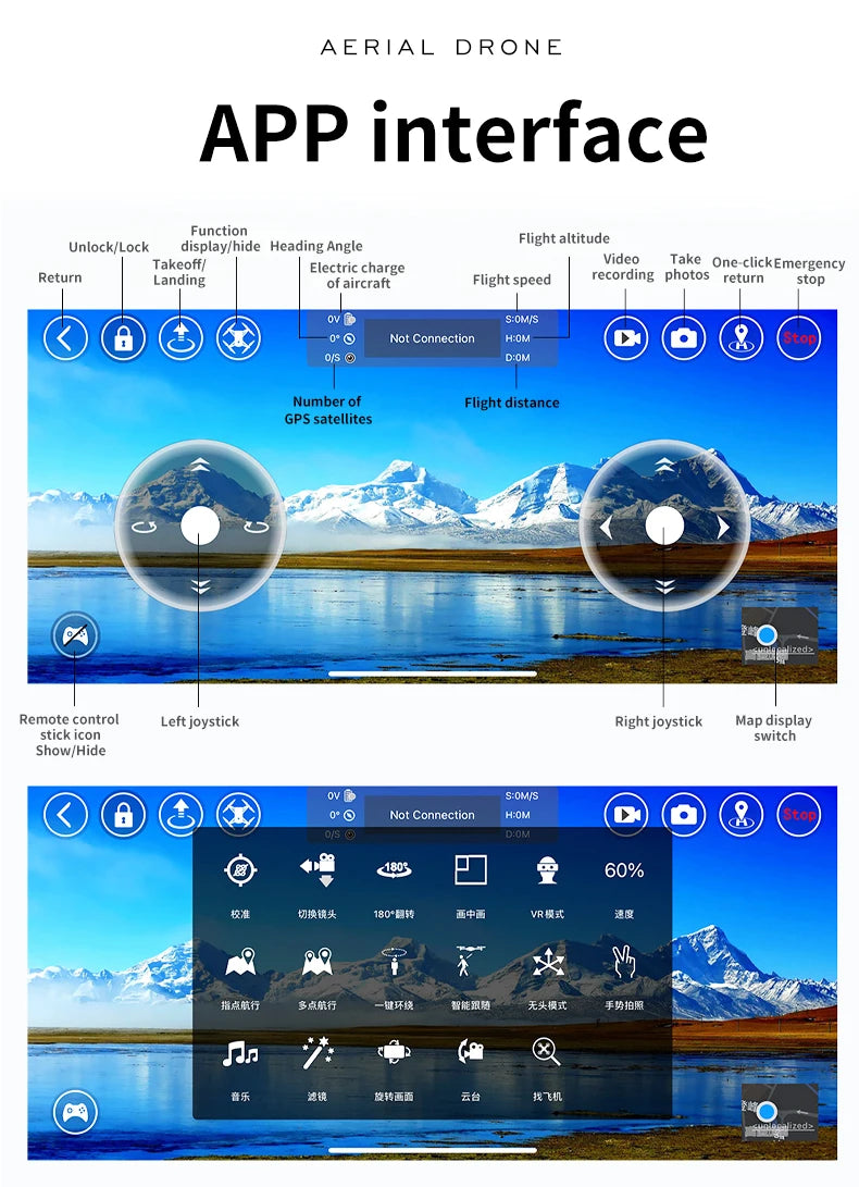 L106-1 GPS Professional Drone With 4K HD Camera Screen Remote 5G WIFI 3KM EIS Obstacle Avoidance FPV Brushless Quadcopter