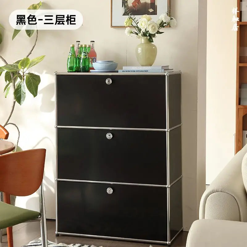 Cabinet for living room Storage locker drawer type storage Bedroom chest of drawers Organizer furniture Dual cabinet combination
