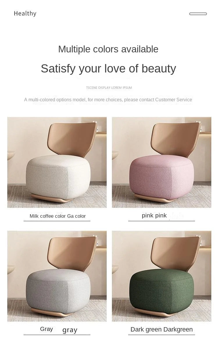 Log Light Luxury First Class Cabin Lounge Sofa Chair Nordic Living Room  Fabric Low Stool Balcony Leisure Armchair 2023 New