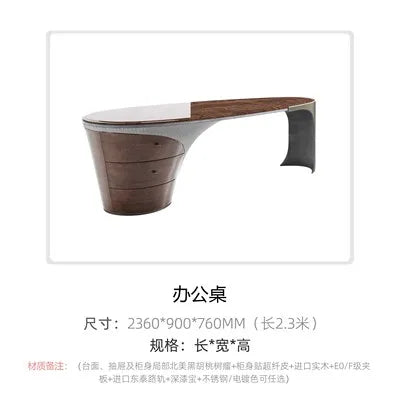 mid-century Marble office desk high-end luxury fashion design Computer desk Elegant comfortable mesa para escritório furniture