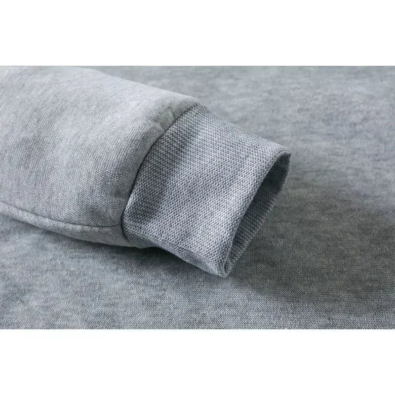 Cheap Popular Simple Stitch Long Sleeve Boy Girl Casual Wear Fun Graphics Everyday Style Energetic Spring Fall Sweatshirt Set