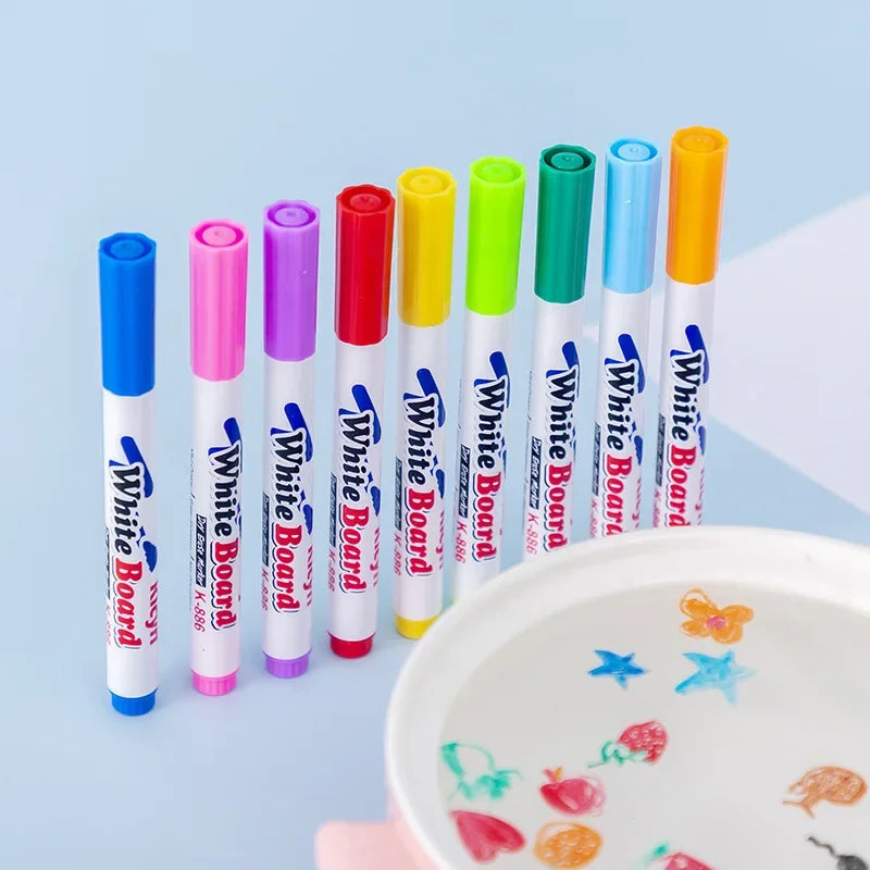 Magical Water Floating Pen Colorful Mark Pen Kid Drawing Early Art Education Doodle Water Pens Student Colorful Doodle Water Pen