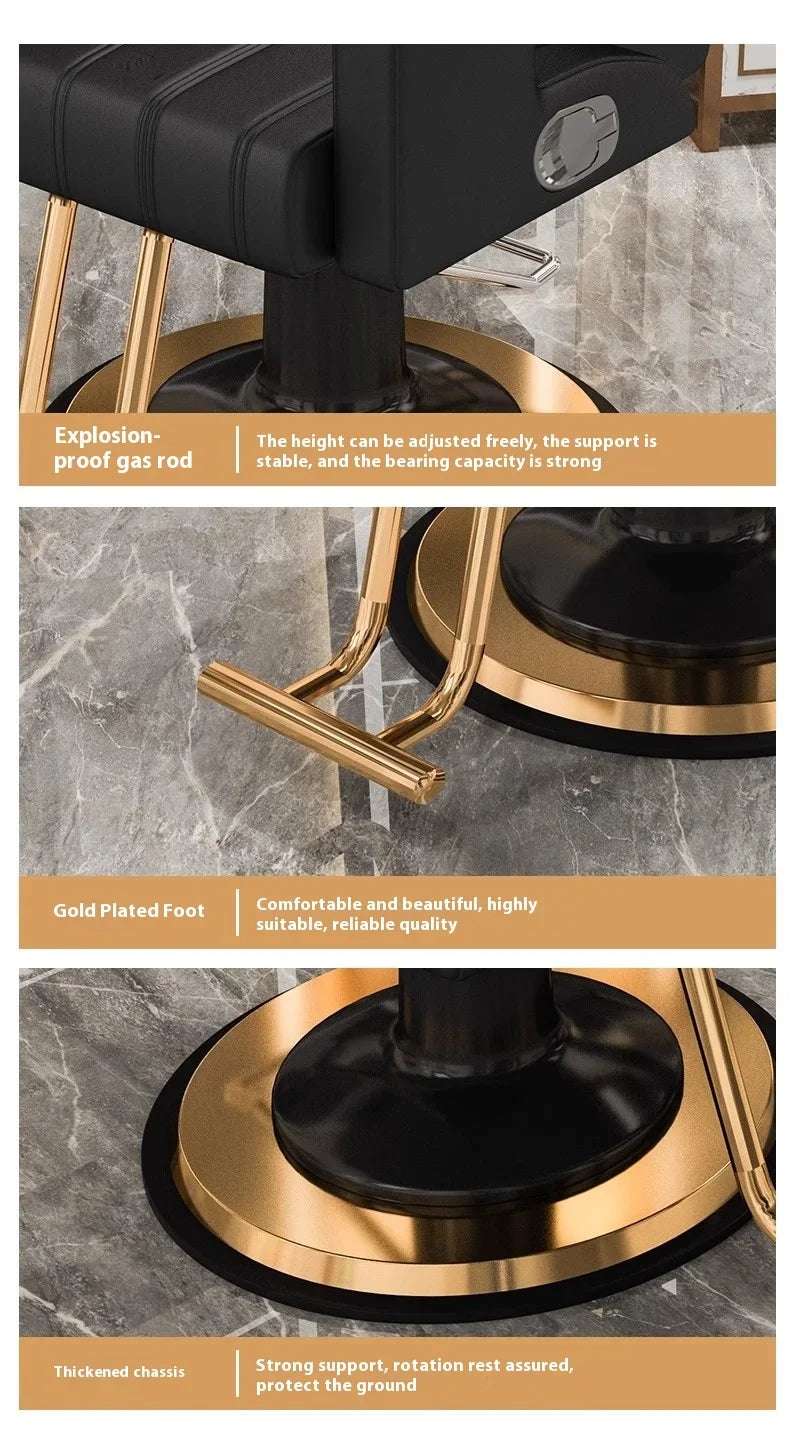 Barber Shop Barber Chair, 360° Rotatable, Hydraulic Lift Chairs, New Design, Customizable Hair Salon Store Furniture Wholesale