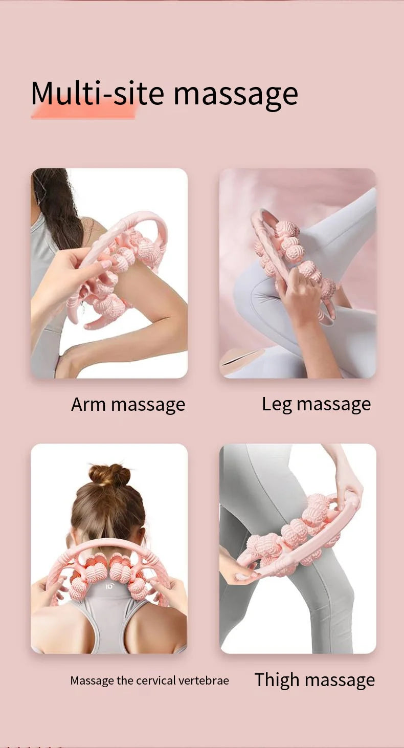 32 Wheel Leg Massager Ring Leg Clamp Roller Leg and Calf Muscle Exercise Home Fitness Relaxation Leg Slimming Tool