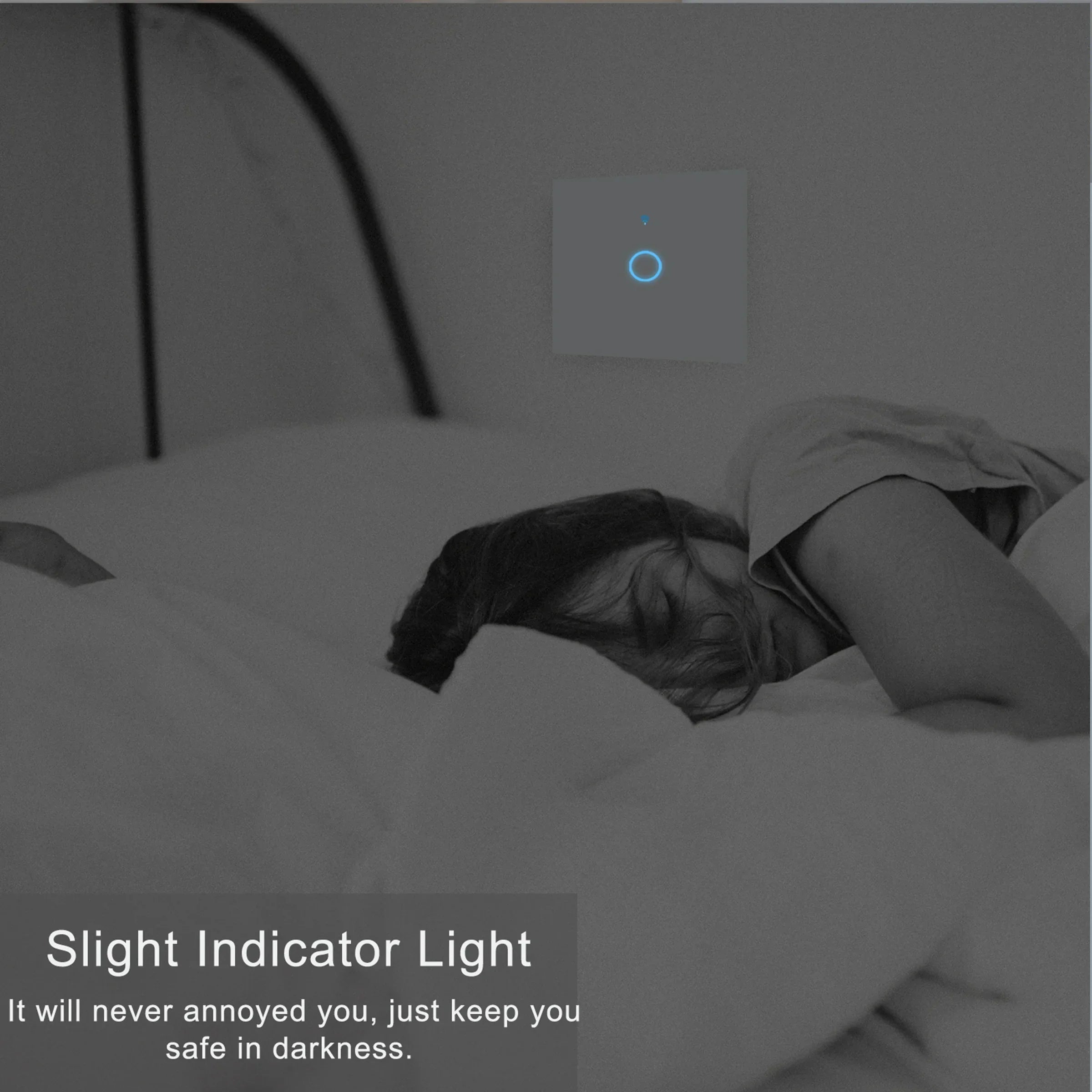EU/US Smart Switch Alexa RF433 No Neutral Tuya Control Works With Google 1/2/3 Gang Smart Life Home Light WiFi Touch Switches