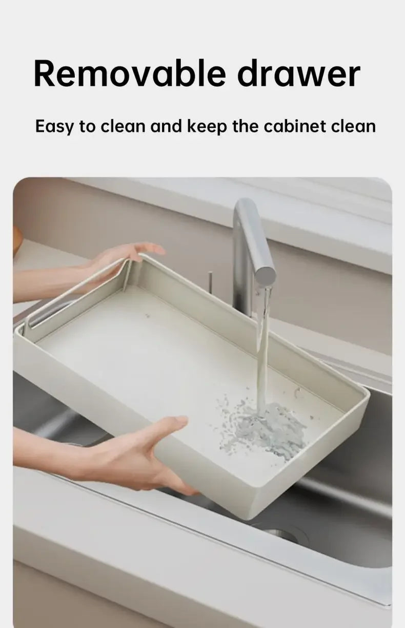 Pull Out Spice Rack Organizer with Smooth Slide Rails No Tools Required Kitchen Cabinet Storage Drawer for Maximum Space