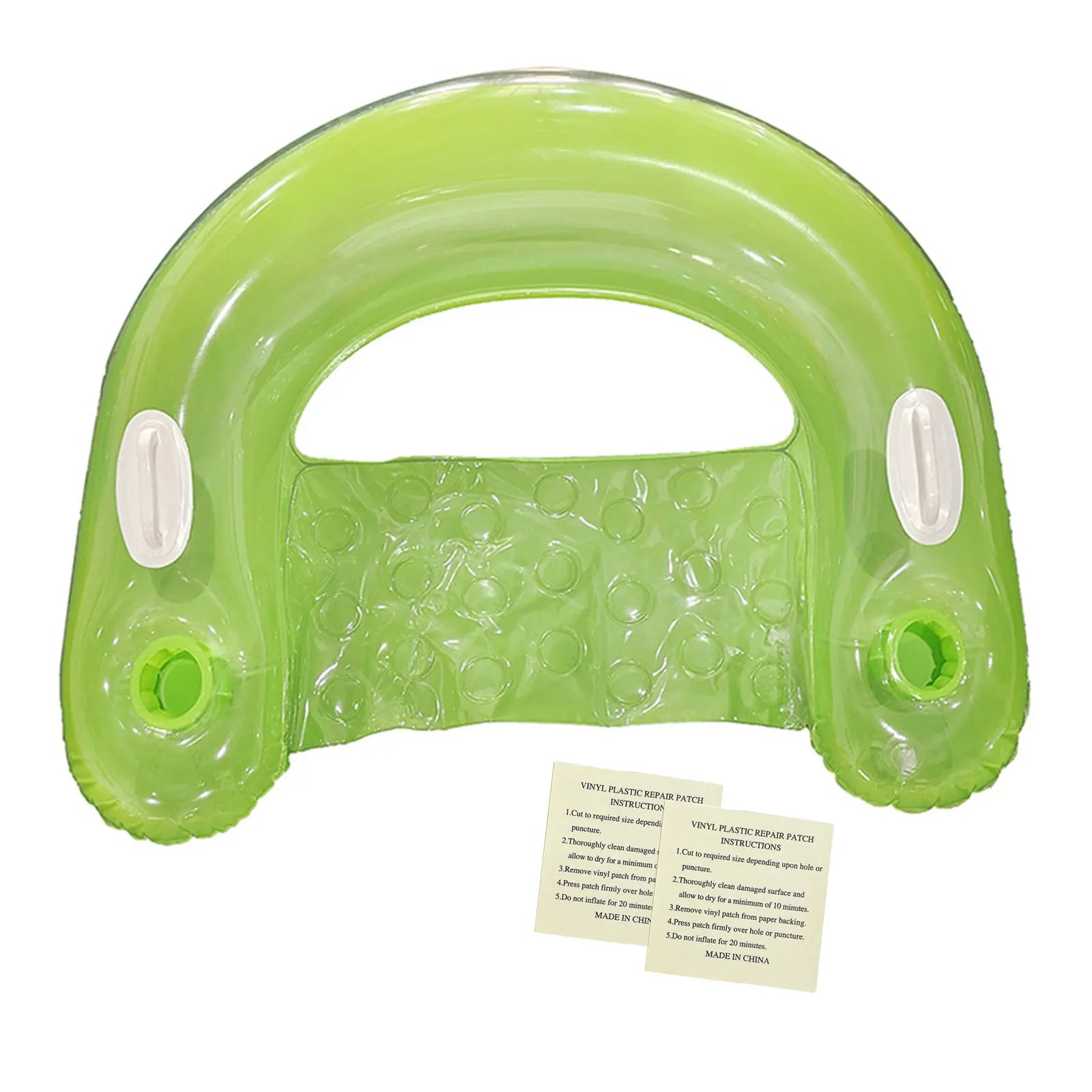 Inflatable Pool Floats for Adult Kids, Float Chairs with Cupholders and Handles Pool Lounges, PVC Water Mattresses Hammock Mat