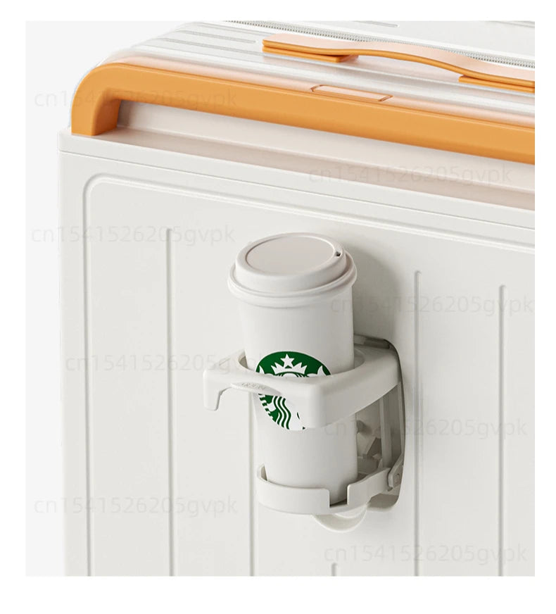 Front Opening Multi-Functional Suitcase Business Wide Trolley Luggage ABS+PC Large-capacity Password Box Travel Trolley Case