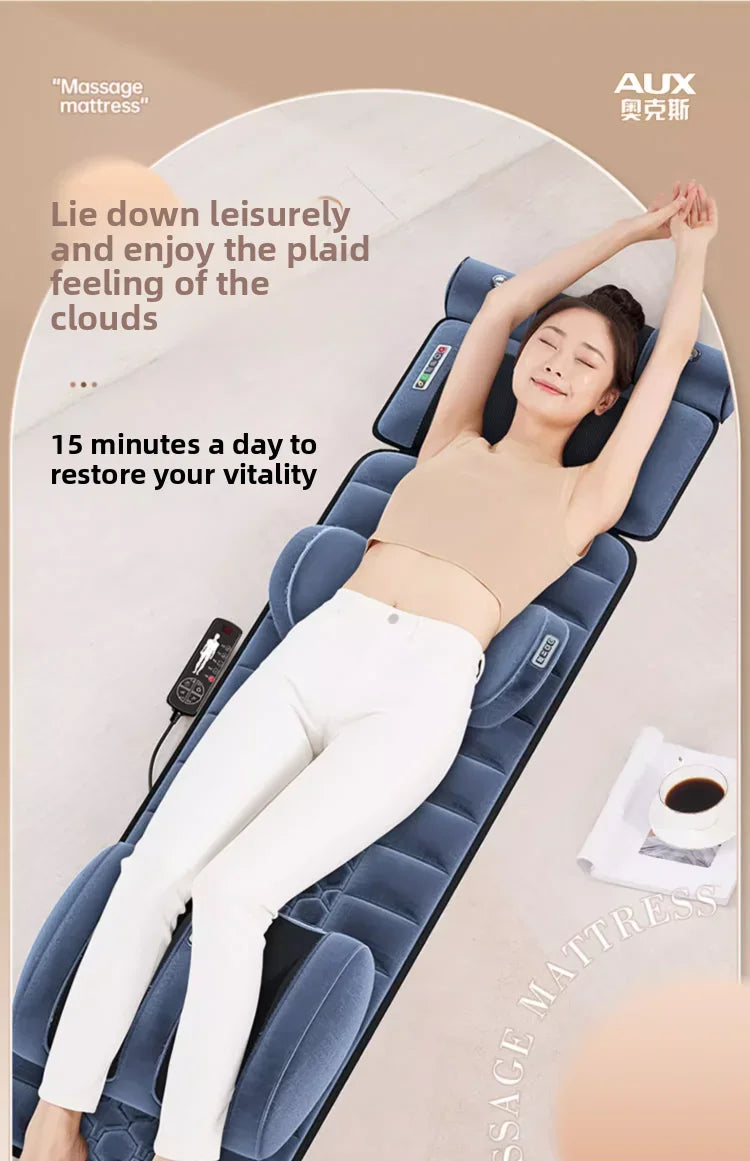 Cervical Massager Neck Waist Back Full Body Multifunctional Massage Cushion Home Recliner Electric Mattress