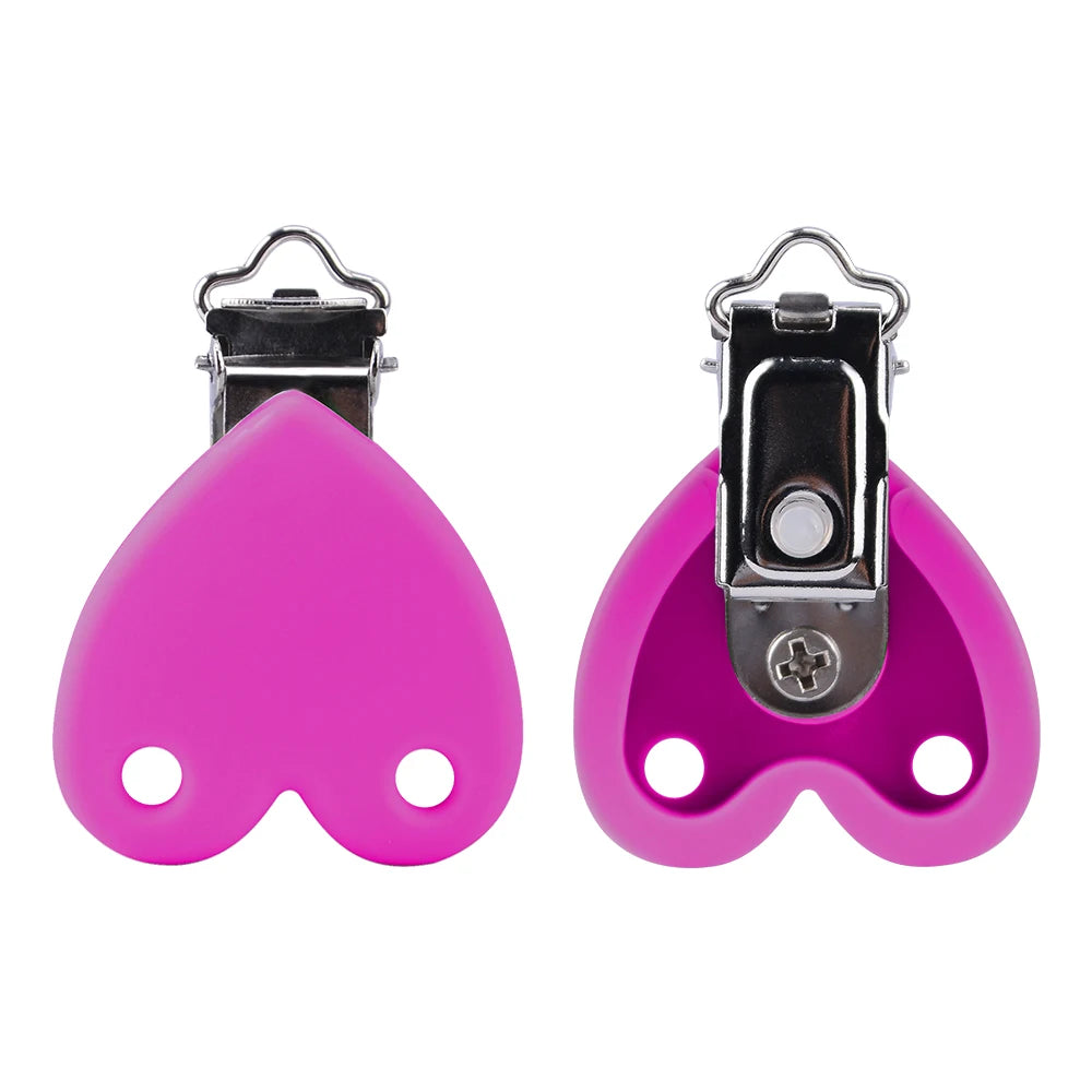 Lofca Silicone Clip 5 PCS Baby Pacifiers for DIY Pacifier Chain Nursing Teething Baby Gifts Food Grade Free BPA Baby