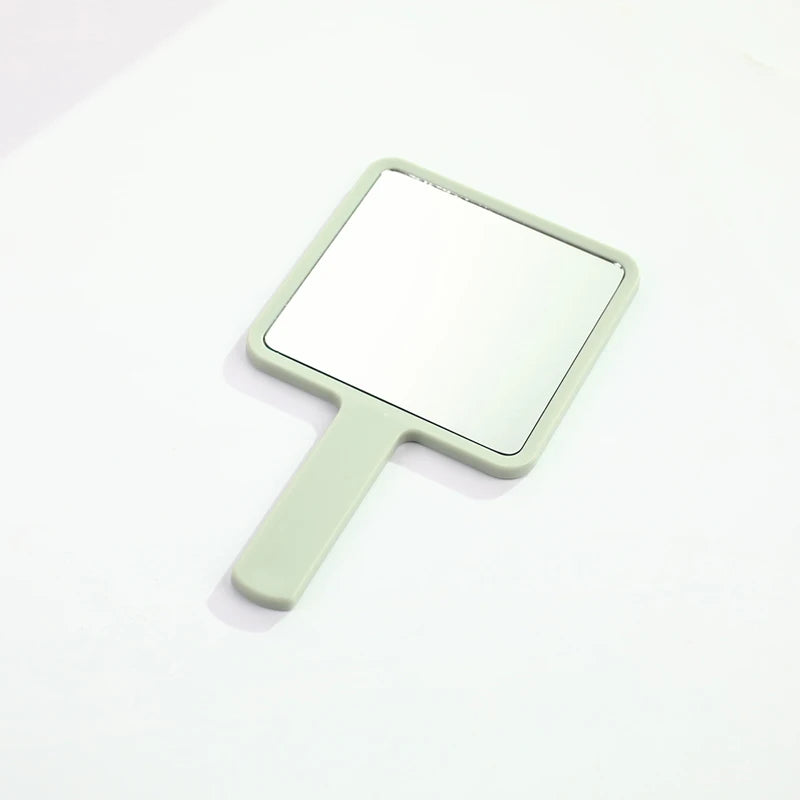 Eyelash Extensions Handheld Mirror Custom Logo Square Shape SPA Salon Personalized Compact Makeup Mirrors With Handle