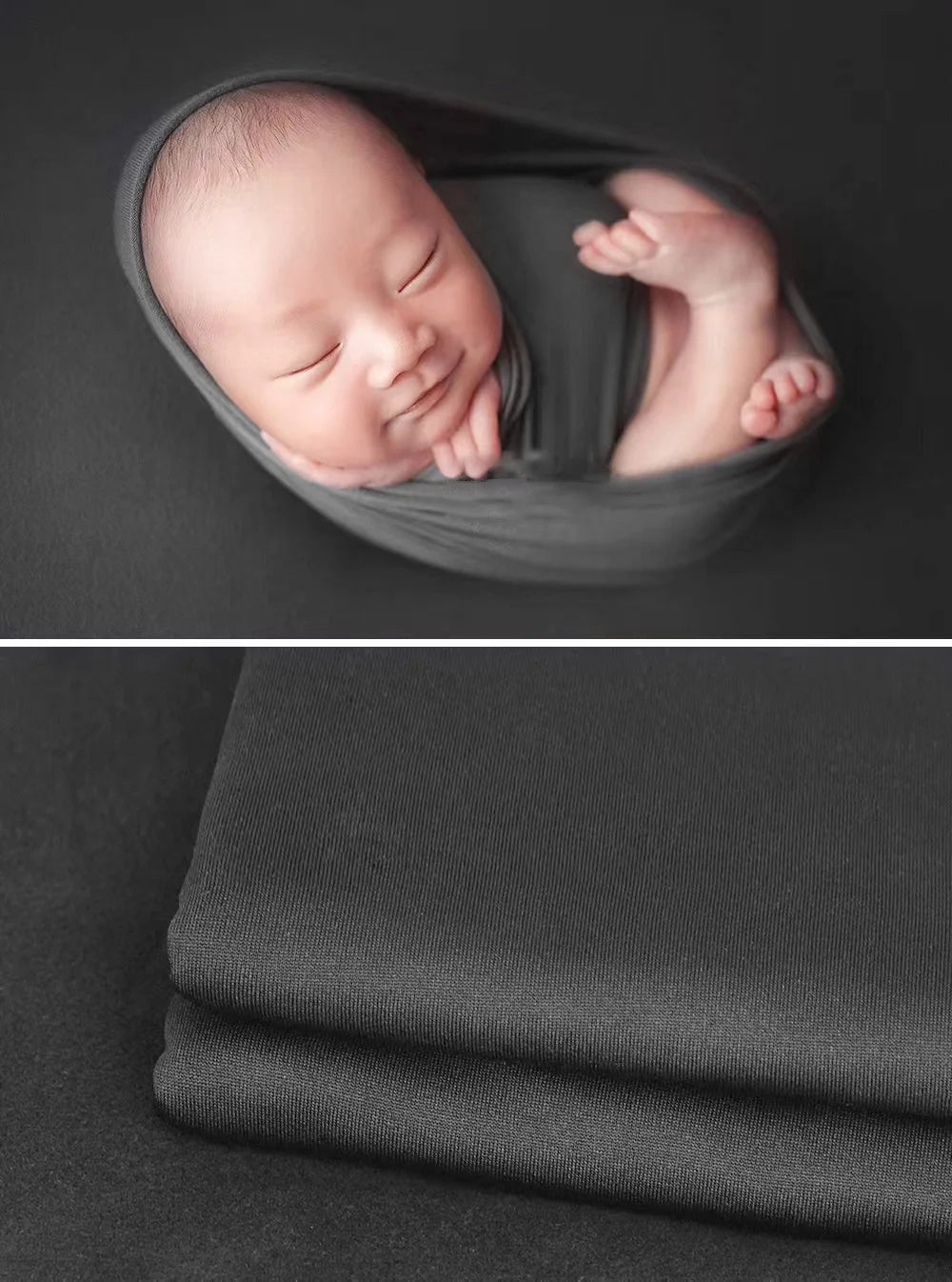 Newborn Photography Props Soft Wrap Blanket Backdrop Stretchable Fabrics for Baby Posing Studio Shooting Photo Accessories