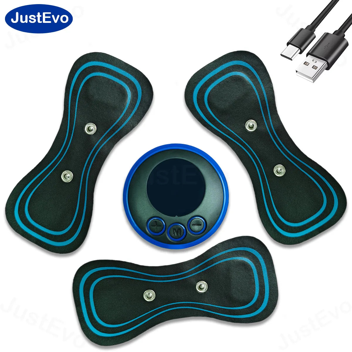 JustEvo Massager, full body massager, rechargeable and wireless design, ideal for muscle relaxation, perfect for office and gym.