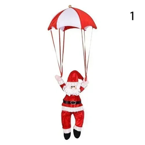 Christmas Santa Claus Smowman Hanging Decorations Parachute New Year Pendant Christmas Home Decoration Supplies Christmas Decor