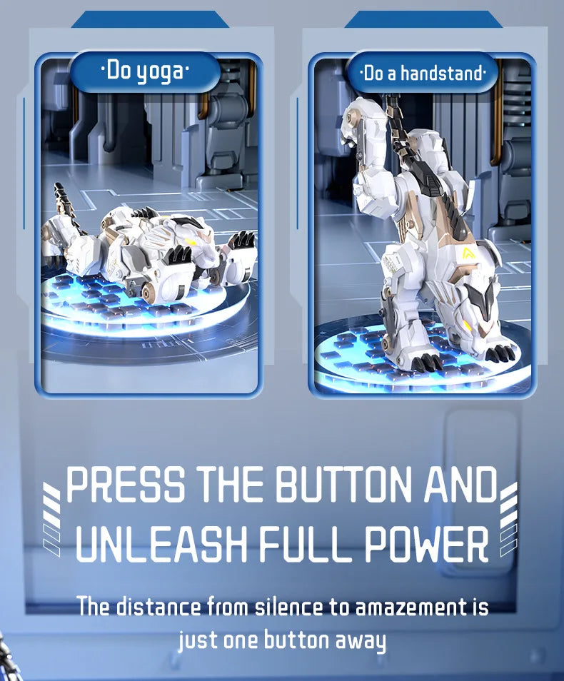 Jjrc R38 Smart Mechanical Tiger Robot Toy Electronic Pet With Touch Gesture Sensing Cross-Border Dancing Stunt Gift For Kids