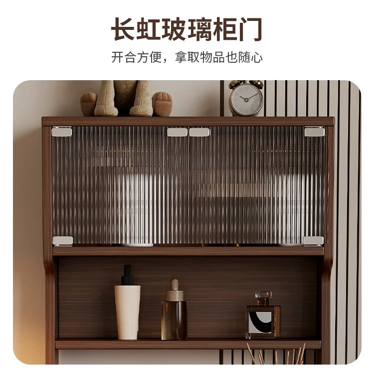 Multifunctional Narrow Nightstands With Drawers Storage Vintage Mid Century Nightstands Classic Elegant Criado Mudo Furniture