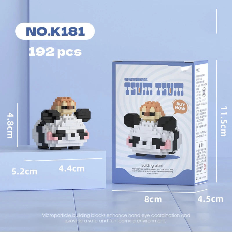 Animal Small Particle Dog Cat  Mini Building Blocks DIY Assembly Brick Sets Educational Toys for Kid 10 To 12 Year Birthday Gift