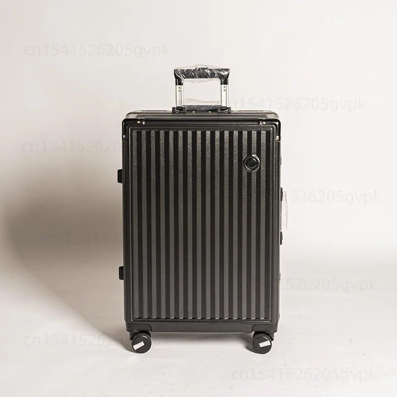 20/24 Inch Large Capacity PC Rolling Luggage Case TSA Combination Lock Business Metal Frame Travel Suitcase on Wheels Travel Bag