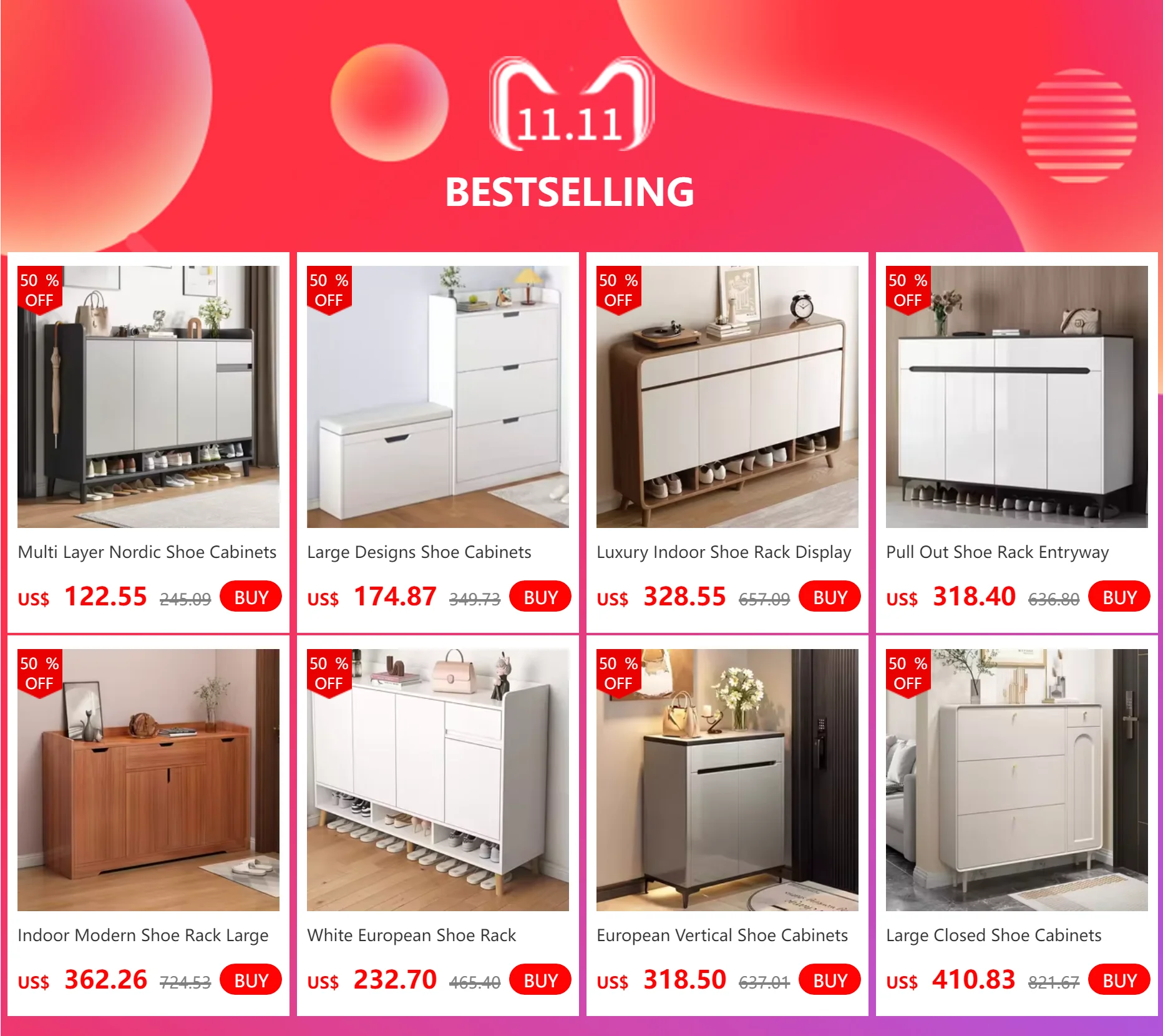 Luxury Indoor Shoe Rack Display Space Saving Drawers Shelf Shoe Rack Nordic Storage Cabinet Meuble Chaussures Home Furnitures