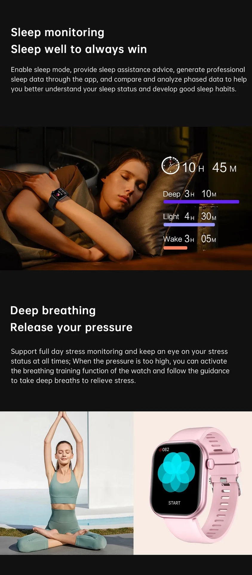 2025 New Watch 10 NFC Bluetooth Call Smart Watch Women Men Heart Rate Voice Assistant 100+Sports Ladies Smartwatch For Xioami