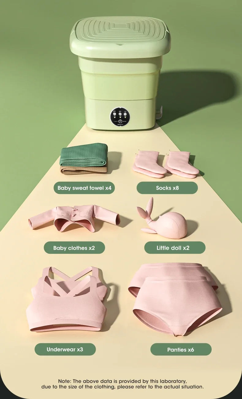 Folding  Washing Machine Sock Barrel Centrifuge Washing Machine Clothes Mini Underwear Portable Washing Machine for Dehydration